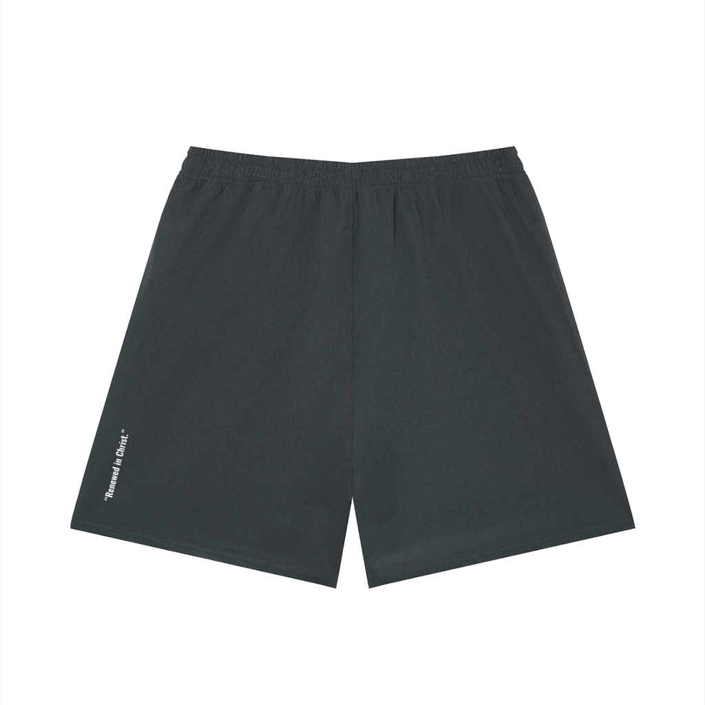 “Renewed in Christ.” Men’s Loose Fit Elastic Waist Shorts
