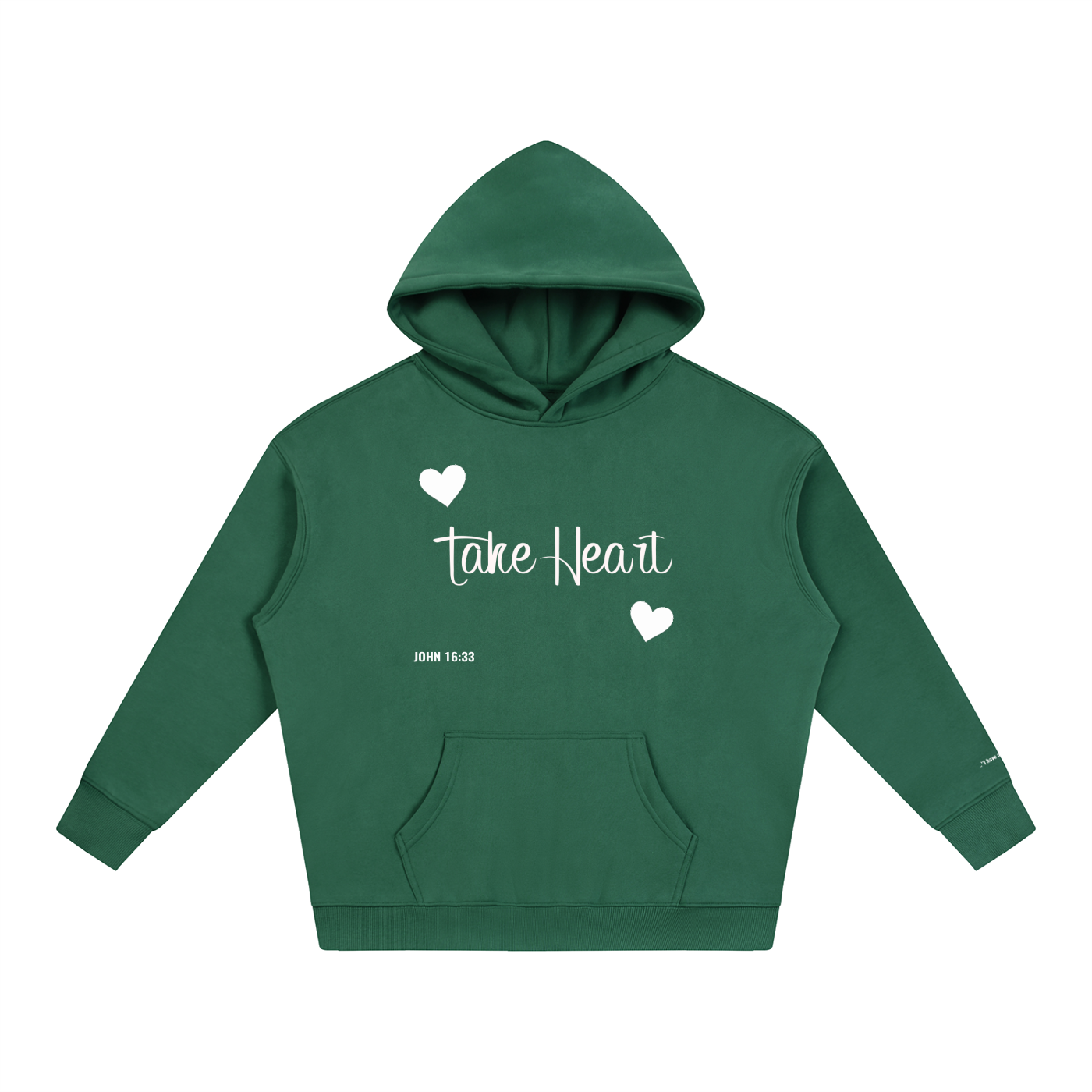 TAKE HEART Fleeced Hoodie