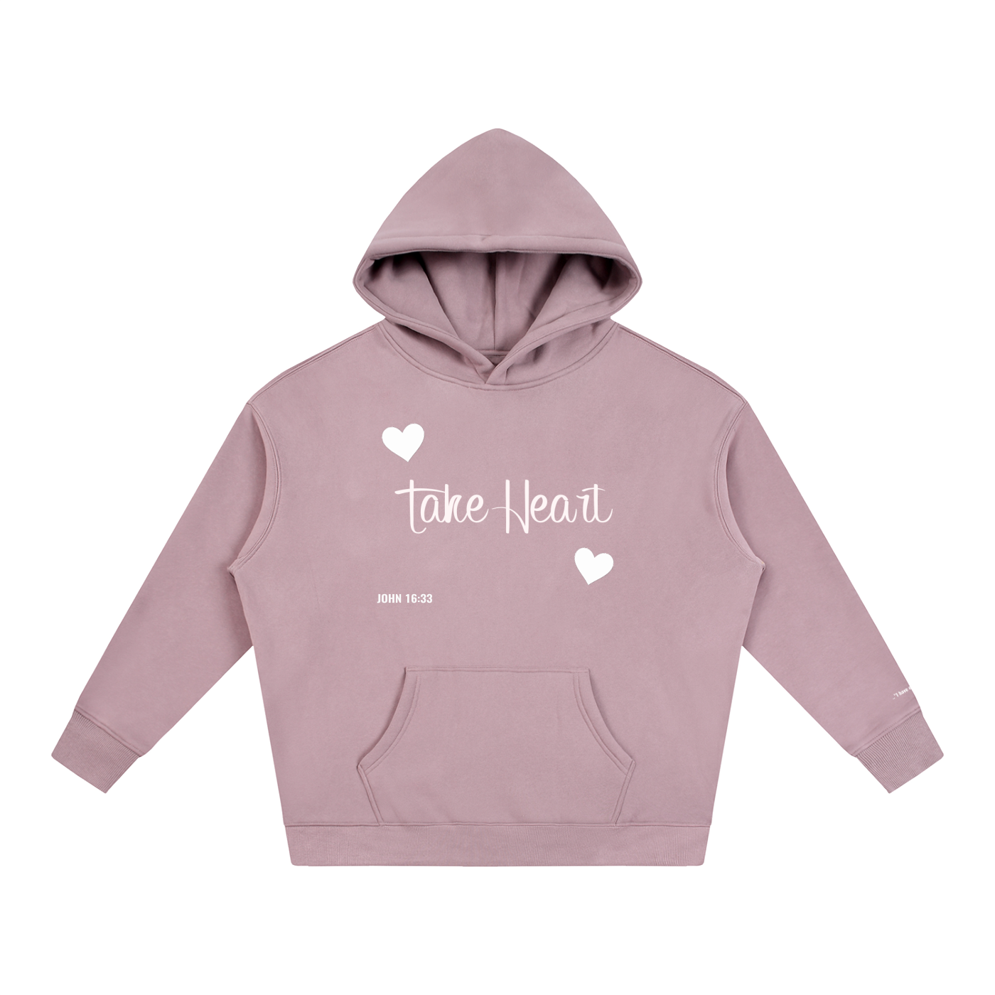 TAKE HEART Fleeced Hoodie