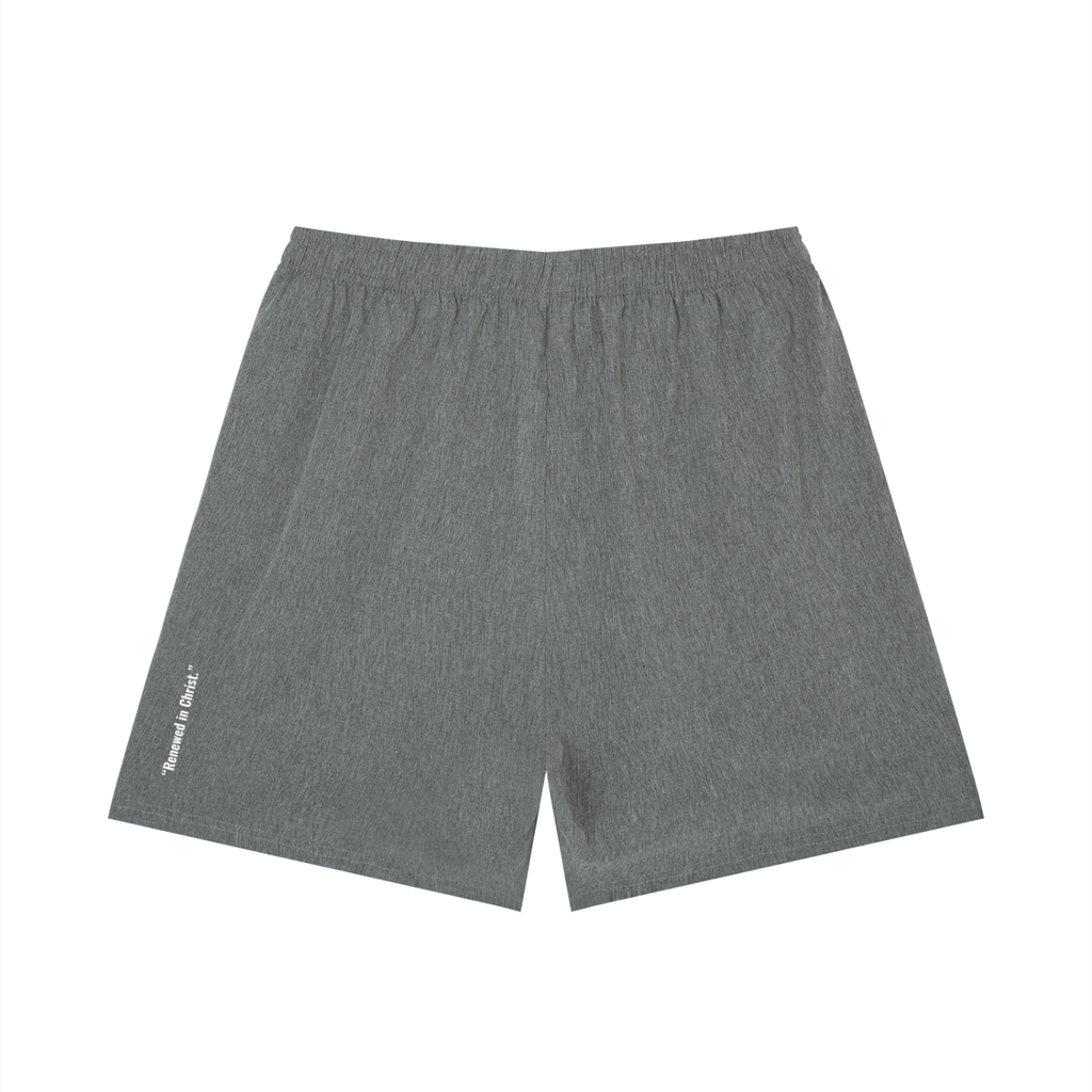 “Renewed in Christ.” Men’s Loose Fit Elastic Waist Shorts