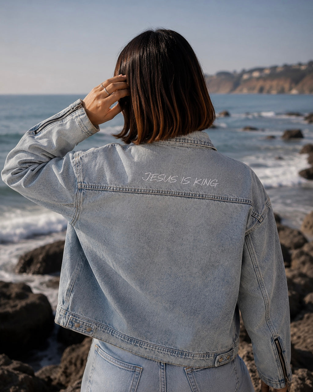 JESUS IS KING Denim Jacket