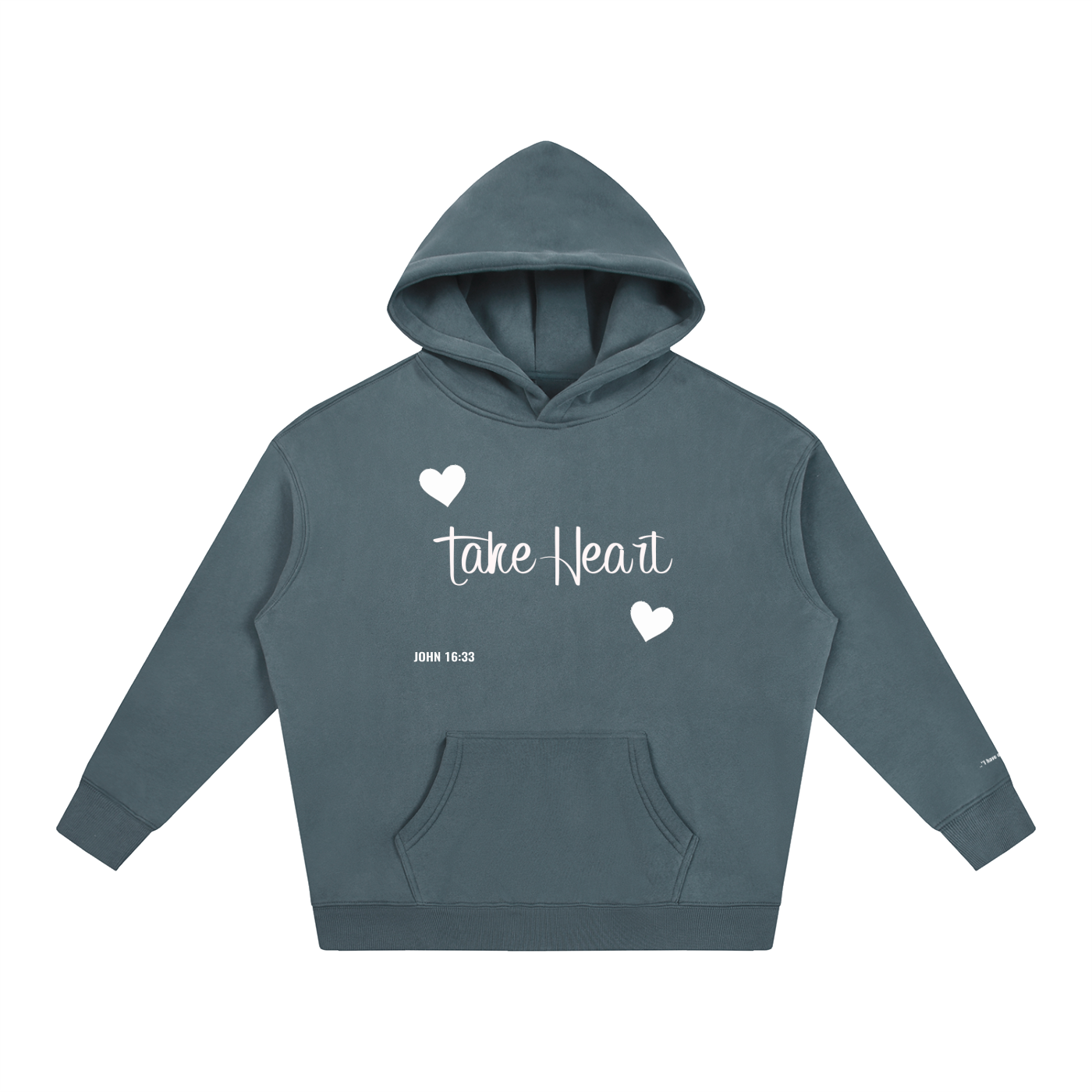 TAKE HEART Fleeced Hoodie