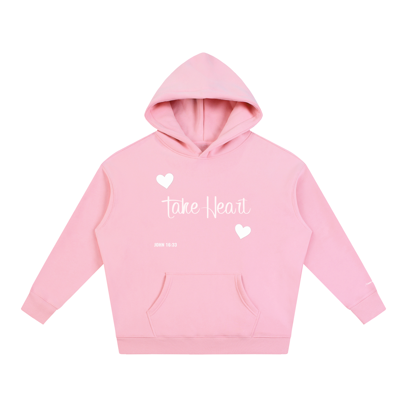 TAKE HEART Fleeced Hoodie