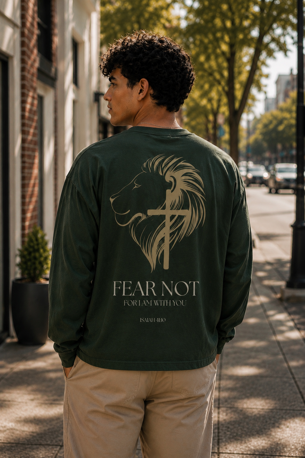 FEAR NOT Oversized Unisex Long Sleeve T-Shirt