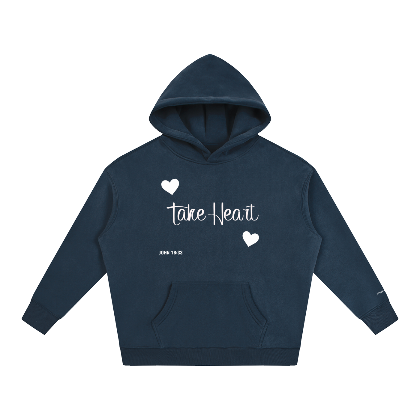 TAKE HEART Fleeced Hoodie