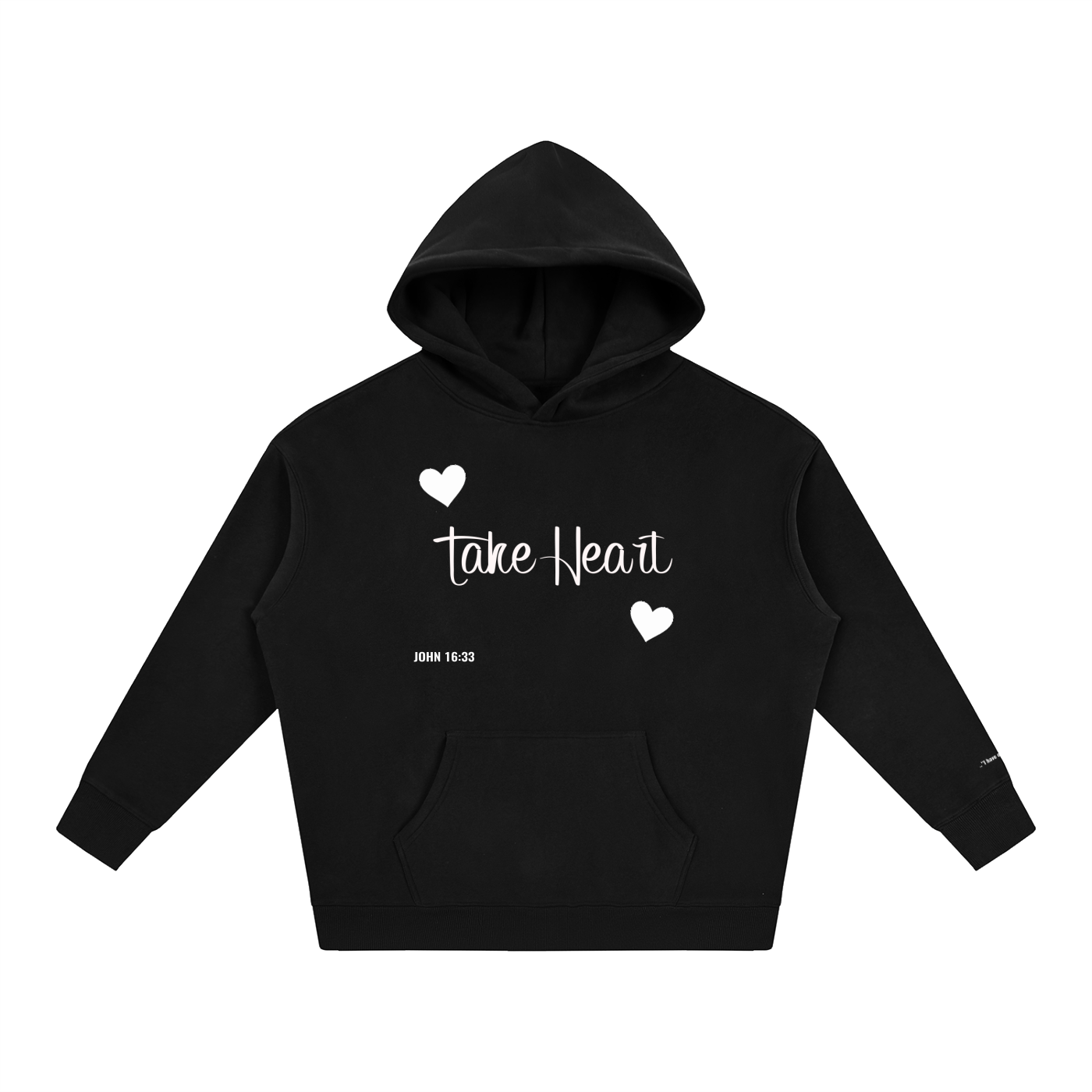 TAKE HEART Fleeced Hoodie