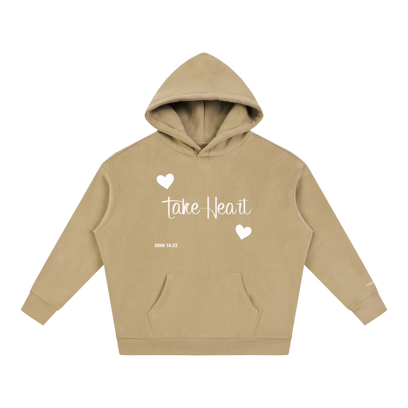 TAKE HEART Fleeced Hoodie